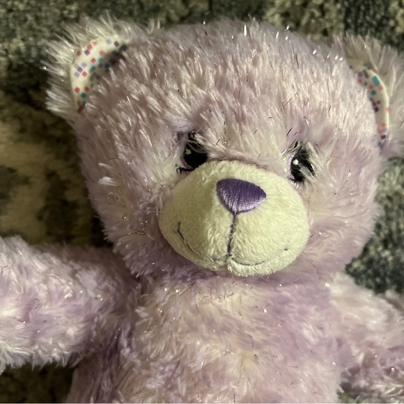 Retired Special Edition Icarly Build a Bear Light Purple with Sparkles 16” - Picture 2 of 6